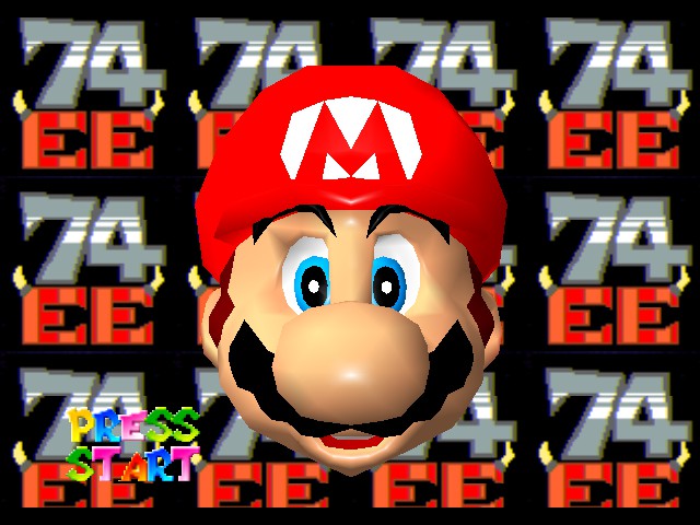 Super Mario 74 - Extreme Edition Title Screen